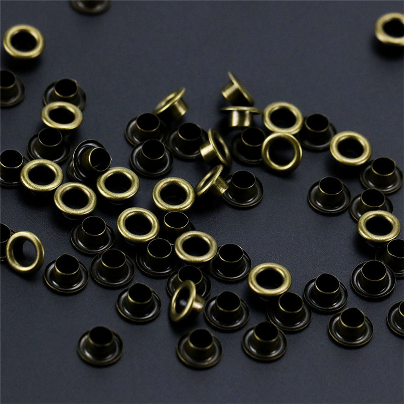 100Pcs Eyelet Bronze Metal eyelets DIY Embelishment Garment Cloth Craft DIY Apparel Sewing Fabric Garment Eyelets