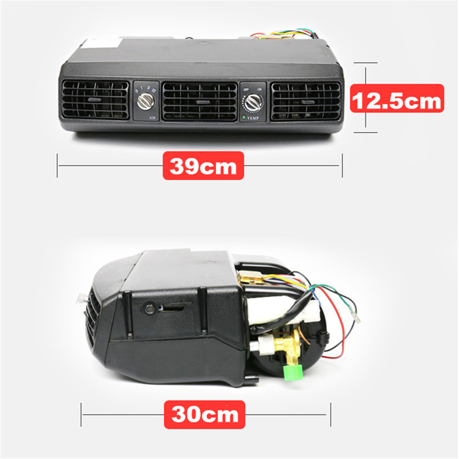 Underdash 12V Air Conditioner Evaporator Unit A/C Compressor 3 Speed for Car Truck