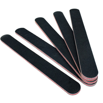 5pcs/10pcs Nailfile Professional Nail Buffer Black Sandpaper Strong Straight Lime Angle 100/180 Buffing Sanding Files