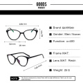 KOTTDO Fashion Women Cat Eye Eyeglasses Men Myopia Optical Glasse Frame Eye Glasses Computer Transparent Clear Frame Oculos