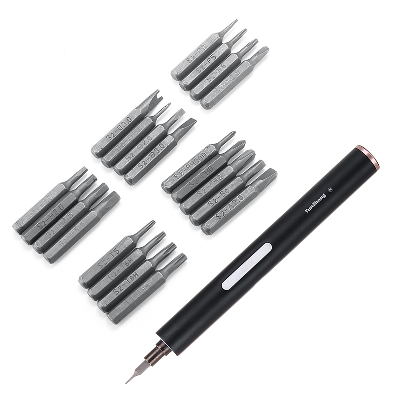 DOERSUPP Mini Electric Cordless Magnetic Screw Driver Tool Rechargeable Li-ion Battery Precisions Hand Screwdriver Bit Set