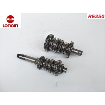 LONCIN RE250 engine 6gear main countshaft gear axle LC166FMM LX250 LX166FMM ATV Quad 250cc Chinese Motorcycle Engine