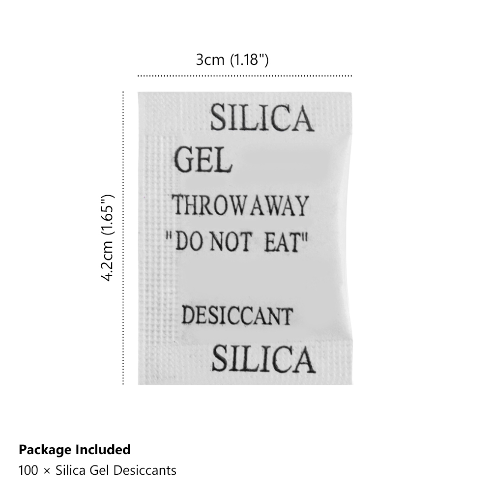 New 50/100Pcs Silica Gel Sachets Desiccant Pouches Drypack Ship Drier Moisture Absorber Silica Gel Packet Bags For Food Clothes