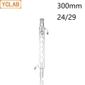 YCLAB 300mm 24/29 Condenser Pipe with Bulbed Inner Tube Standard Ground Mouth Borosilicate Glass Laboratory Chemistry Equipment