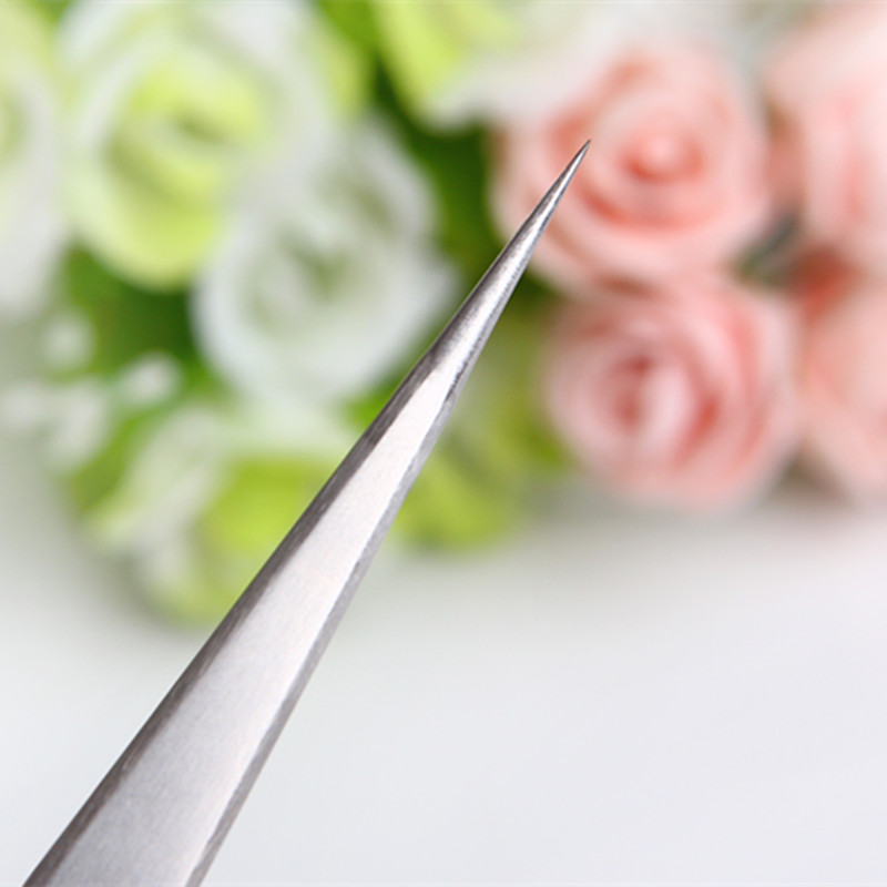 New Arrival Stainless Steel Straight Tweezers Craft Picking Eyelashes Makeup Tools Tweezer for Eyelash Extension