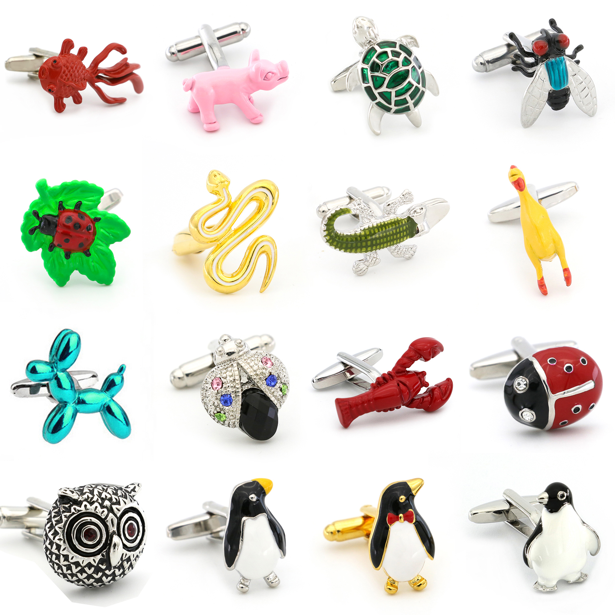 Free shipping Cuff Links horse design animal series bear elephant penguin kangaroo eagle men cufflinks whoelsale&retail