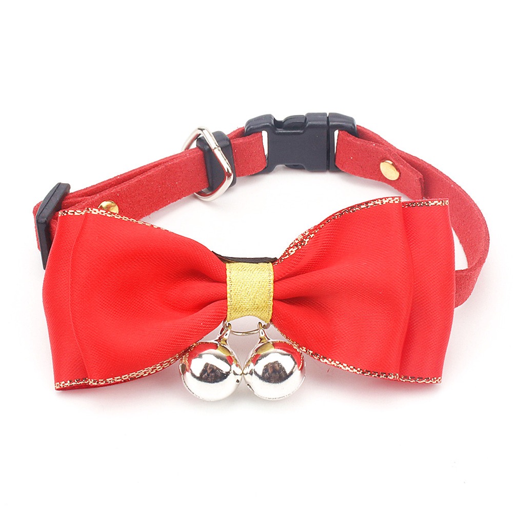 Traumdeutung Small Cats Collars Bow Kitten Puppy Necklace For Pets Collar Dogs Cat Accessories Product collier pour chat kedi