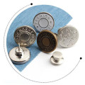 2PCs Snap Fastener Metal Buttons for Clothing Jeans Perfect Fit Adjust Button self Increase Reduce Waist Free Nail Sew Botones