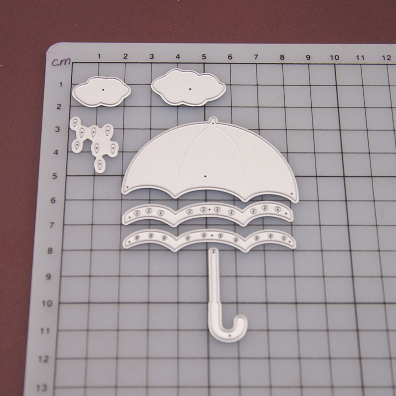 DIY Metal Embossing Cutting Tool Mould Carbon Steel Paper-cut Card Formwork Rain Umbrella Metal Cutting Dies Scrapbooking