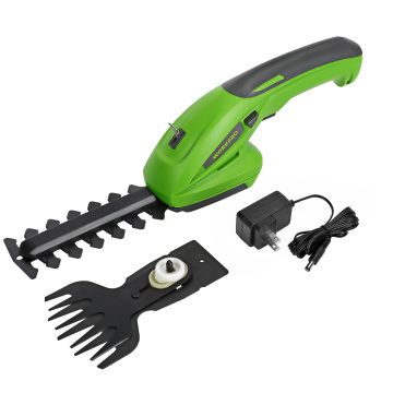 WORKPRO 7.2V Electric Trimmer 2 in 1 Lithium-ion Cordless Garden Tools Hedge Trimmer Rechargeable Hedge Trimmers for Grass