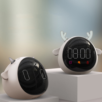 Cute Pet Sheep Deer Alarm Clock Intelligent Colorful Electronic Creative Mini Digita Sleep Kids Desk Table Clock