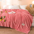 Watermelon Red Color Blankets for Beds Single Queen Flannel Coral Fleece Blanket On the Bed Soft Warm Thickness Bedspread