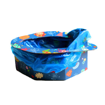 Kids Portable Folding Potty Seat Boys Girls Baby Travel Toilet Training Infant Emergency Potties with Replacement Bags