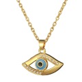 Dawapara Ankh Pendant Cross Pyramid Evil Eye Of Horus Egyptian Jewelry Male Necklace Gold -color Chain Men Accessories
