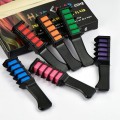 6pcs/set Comb With Chalk For Hair Temporary Colorful Hair Chalk Color Comb Dye Cosplay Washable Hair Color Comb