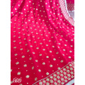 Sarees Indian Dress Sari Women Red Embroidered Georgette Bollywood Wedding Saree Indian Costume Hint Elbiseler Hindistan