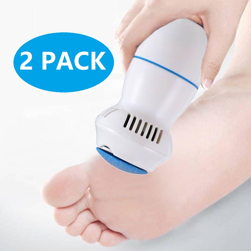 2Pcs Electric Callus Remover Foot Care Pedicure File Hard Dead Dry Skin Remover Electronic Foot File with vacuum Foot Grinder