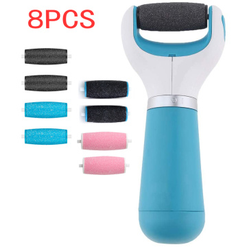 Hot 8pcs Replacements Roller Heads For Pro Pedicure Foot Care Tool Scholls Feet Electronic Foot File Rollers Skin Remover