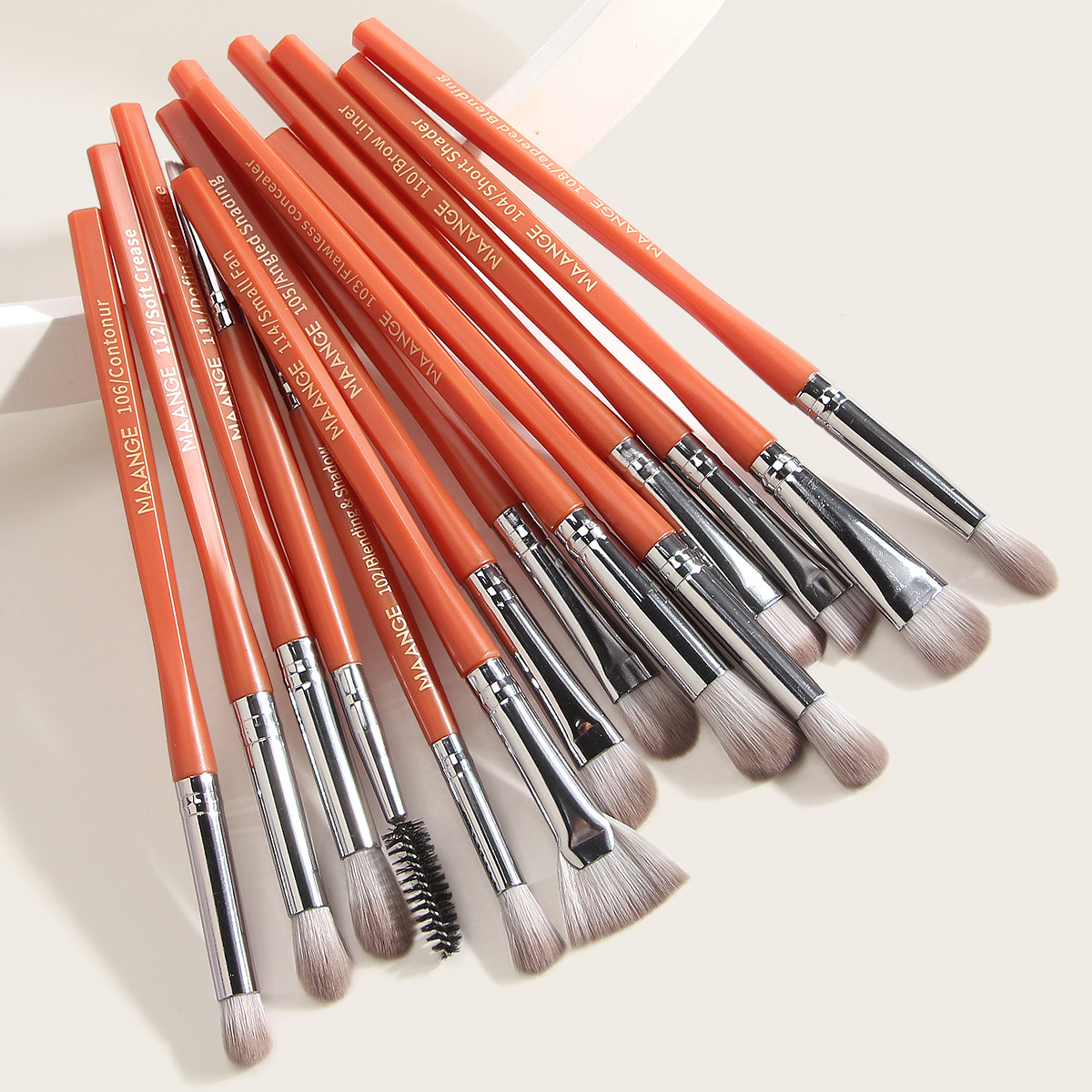 Maange 14pcs Professional Eye Makeup Brush Set Makeup Tools Eye Shadow Brush Cosmetics For Face Highlighter Powder Foundation