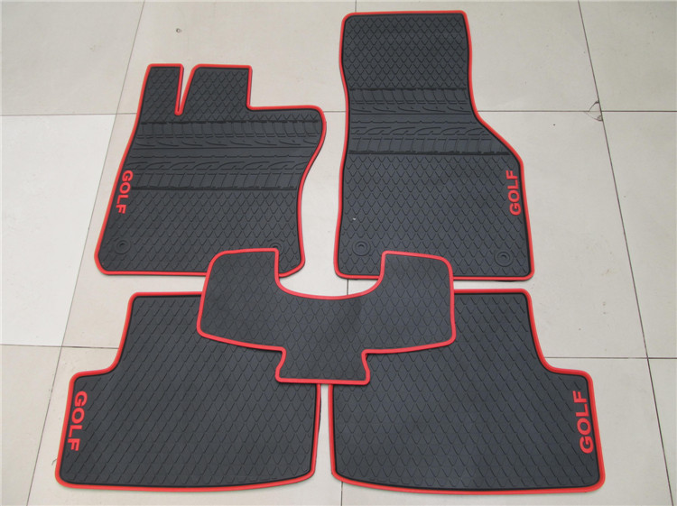 Special Latex Non Slip Carpets No Odor Waterproof Anti Skip Rubber Car Floor Mats for VW Golf 7