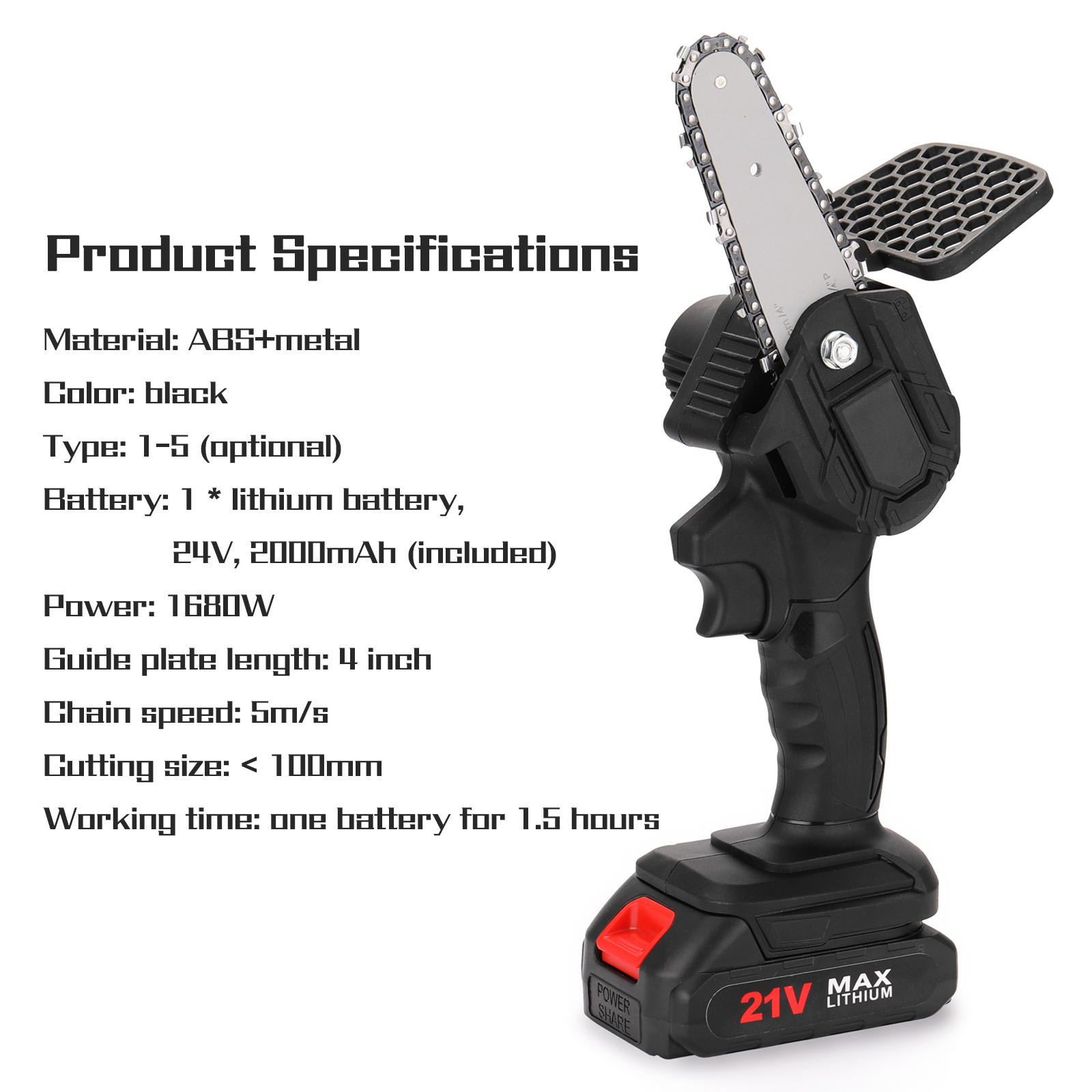 Mini Electric Pruning Saw Small Electric Saws Woodworking Electric Saw Garden Logging Mini Brushed Electric Chain Saw