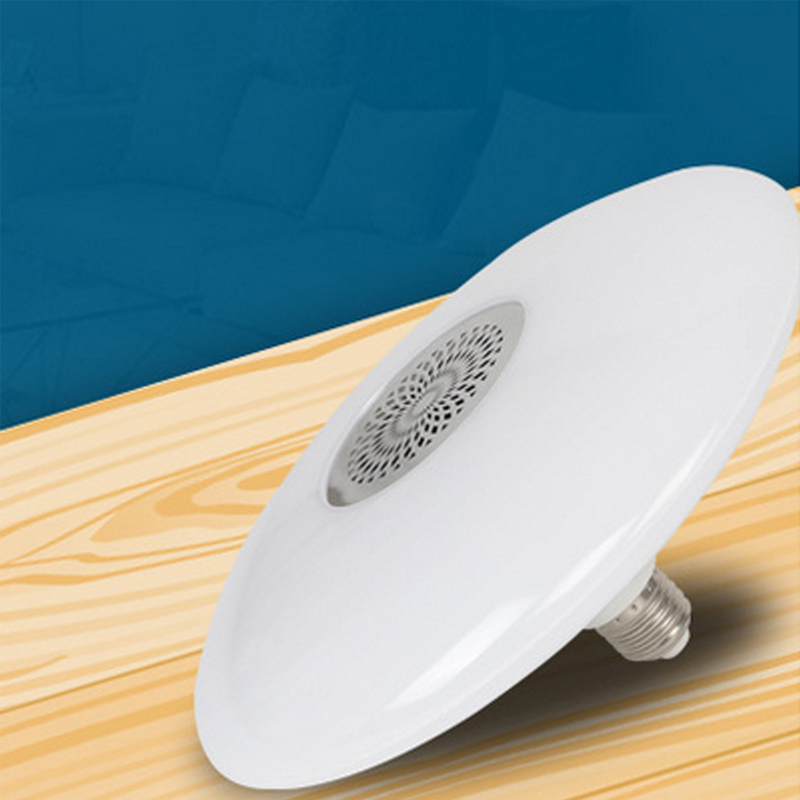 Smart RGB Bluetooth Music UFO Bulb E27/B22 Lamp holder with 24 keys remote control AC85-260V 30W UFO Audio Light