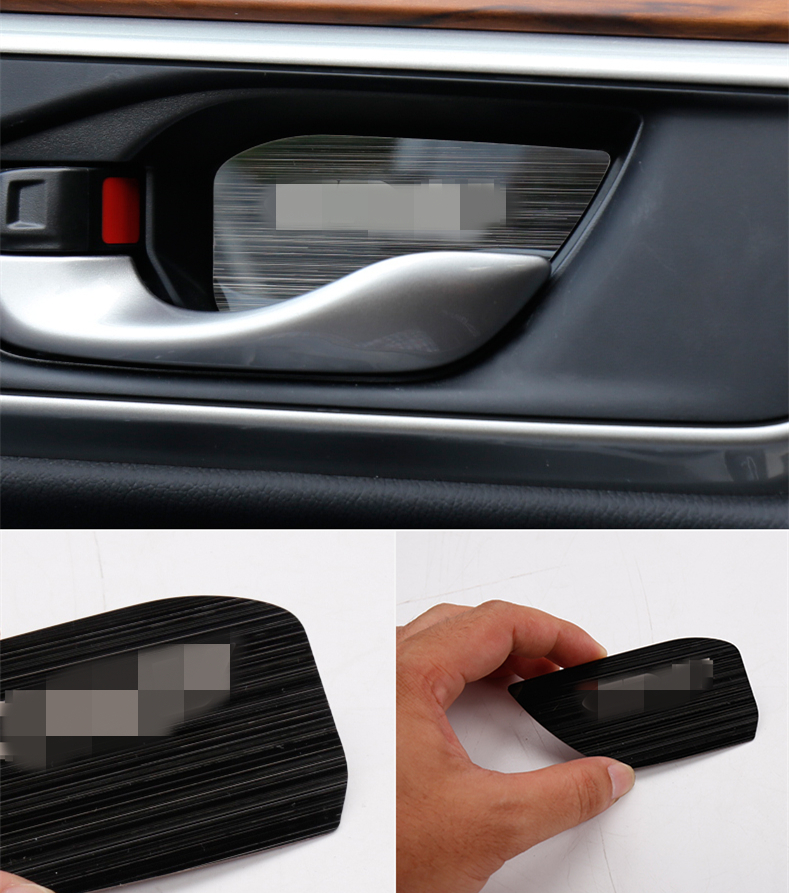 For HONDA CRV C-RV 2017 2018 car auto cover styling ABS matt silver interior door cup bowl cap accessories trim decoration