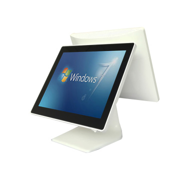 Fashion Windows Desktop Touch Screen POS Terminal Dual 15 inch Screen EPOS Billing Machine All In One POS System