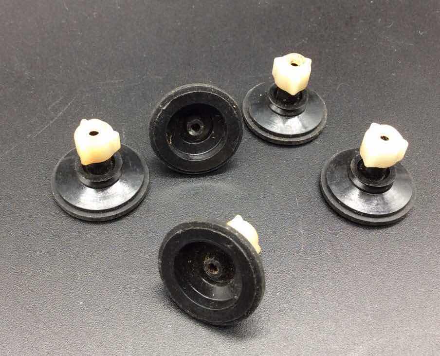 6PCS Take-up drive pulley With rubber ring for cassette deck audio tape record player