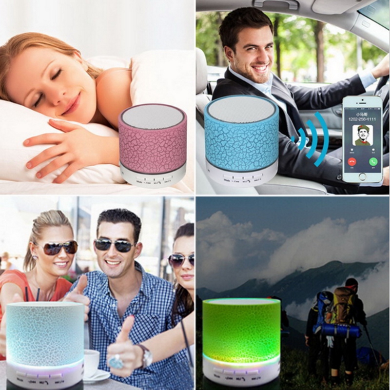 LED Mini Bluetooth Speaker wireless speakers Portable Music Sound Box Subwoofer with Mic Support TF Card for IPhone Xiaomi