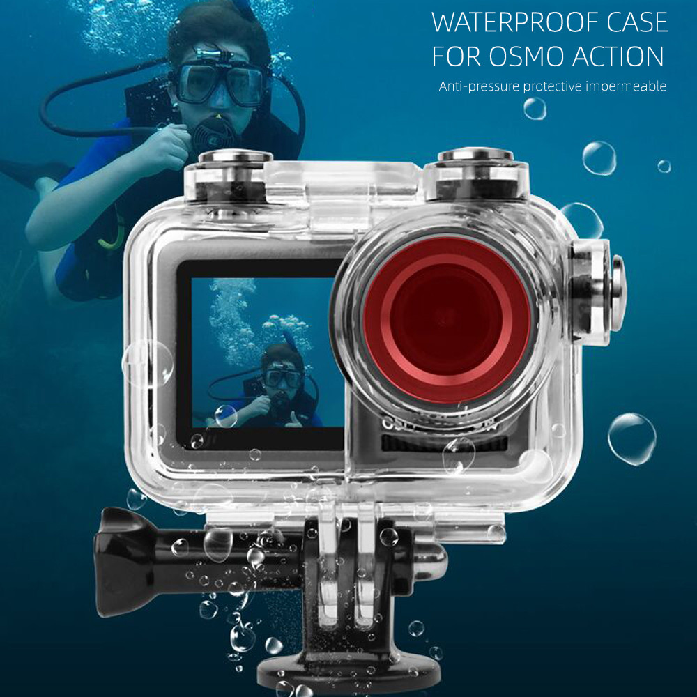 60m Diving Waterproof Cover Protective Case for DJI OSMO Action Accessories Underwater Housing Shell For Osmo Sports Camera