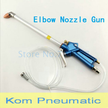 Free Shipping Elbow Nozzle Aluminum Blowing Dust Gun Washing Spray Guns With Fitting + Pipe Air Compressor Pump Handy Tool