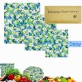 Reusable Beeswax Food Storage Wraps Zero Waste Cling Sandwichs Wrappers Sustainable Bowl Cover Eco Friendly Bees Wax Food Wraps