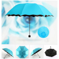 Magic Flower Simple Fashion Dome Ultraviolet-proof Sun Rain Folding Rain Clear Umbrellas Kids Women Sunscreen Windproof Umbrella