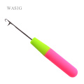 1pcs/lot Plastic crochet braid needle Feather Hair Extension Tools Wig Hook Needle Threader Knitting hair crochet needles