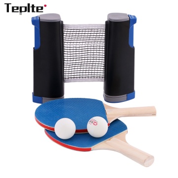 Professional Table Tennis Sports Trainning Set Racket Blade Mesh Net Ping Pong Student Sports Equipment Simple Portable