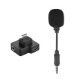 Portable 3.5mm Mini Microphone Audio Adapter for DJI OSMO Action Sports Camera Mic Lightweight Recording Shooting Accessories