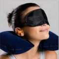 U shape inflatable travel neck support pillow