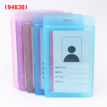 Transparent 614 plastic card sleeve ID Badge Case Clear Bank Credit Card Badge Holder Accessories expressing my personality