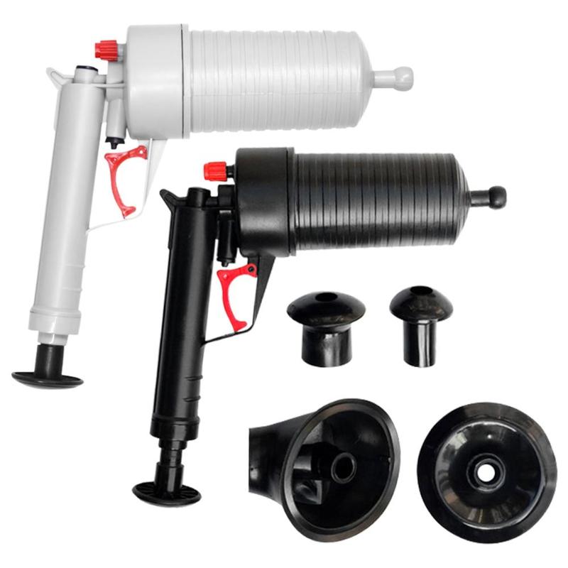 Toilet Dredge Plug Air Power Drain Blaster Gun Pump Blockage Remover Sewer Sinks Blocked Cleaning Tool Bathroom Drain Cleaners