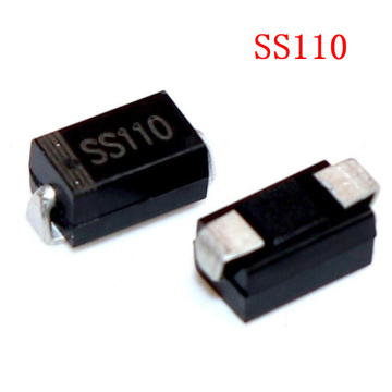 100PCS SS110 SR1 100 SMD Schottky Barrier Rectifier SMA Diode 1A 100V