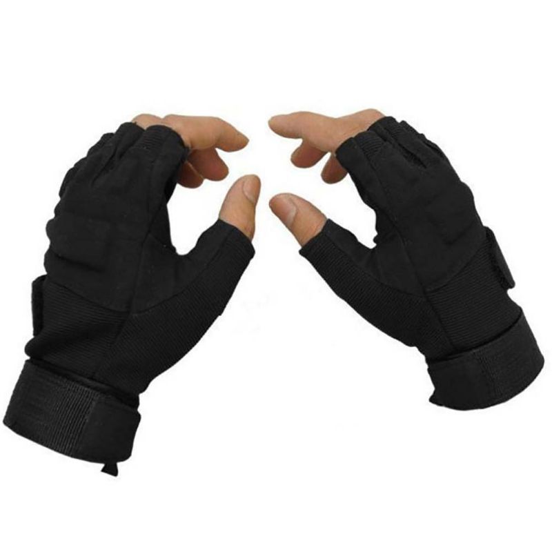 New men Outdoor Sports Windproof Fingerless Gloves Military Tactical Winter Hunting Riding Gloves