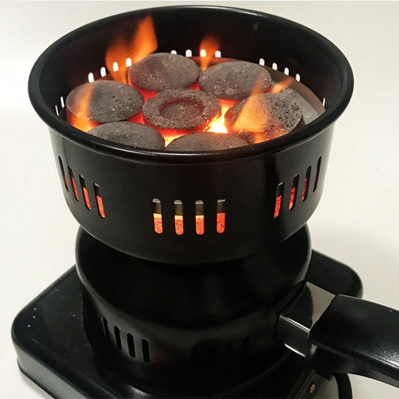 220V Shisha Hookah Burner Electric Stove Hot Plate With Tong Cooking Coffee Heater Chicha Nargile Smoking Pipes Charcoal-Eu Plug