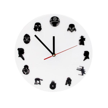 USA Classic Movie Characters Silhouette Wall Clock Living Room Decorative Icon Roles Clock Wall Watch Home Decor Moive Fans Gift