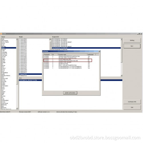 AT-200 Update for BMW MSD80/MSD81/MSD85/MSD87/MSV80/MSV90 Write ISN and MSV80 Read/Write ISN Backup and Restore Data