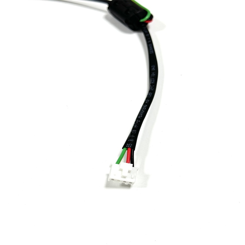 DC 12V Power Harness XH2.54 3Pin Female Connector to 3 Fork Terminals with Ferrite Core Length 330mm