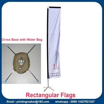 China Supplier Of Rectangular Banner Flags Foldable Rectangular