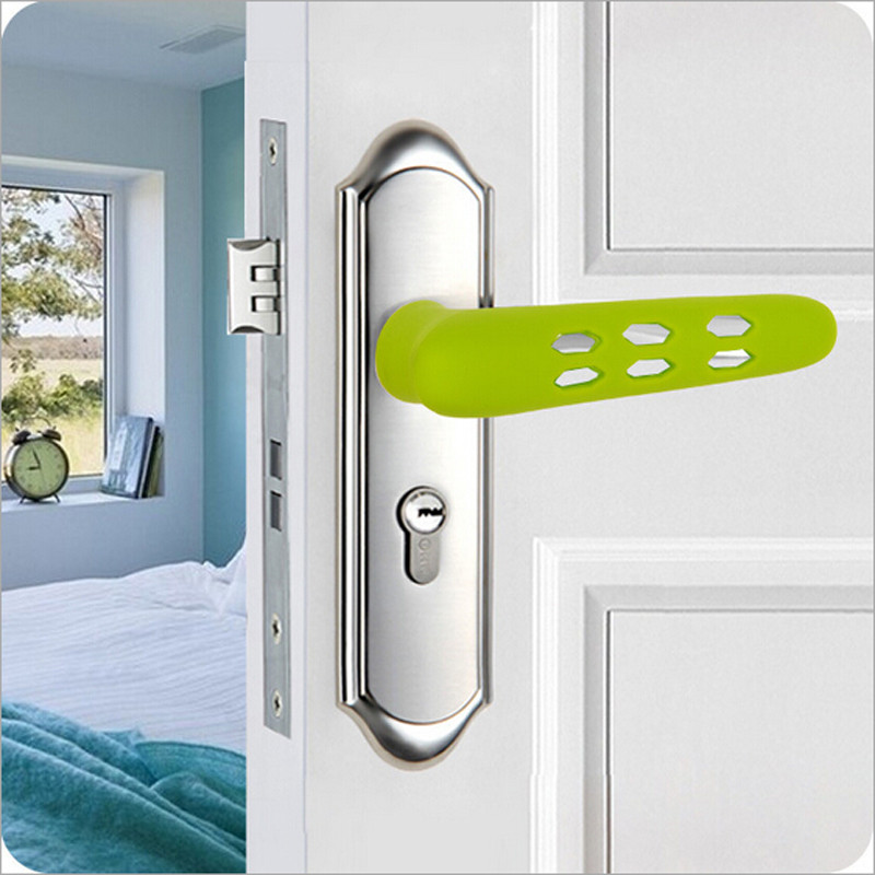 Door Handle Doorknob Safety Silicone Cover Guard Anti-collision Security Handle Protective Baby Safety Supplies
