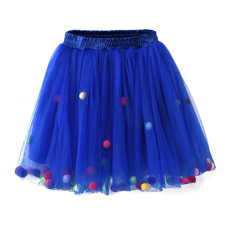 Baby Princess Girls Tutu Skirts 3 Layers Soft Tulle Pompom Ball Puff Skirt Kids Girl Bottoming Pettiskirt Skirt Girls Clothing