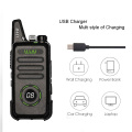 2pcs WLN KD-C1 plus Mini Walkie Talkie UHF 400-470 MHz With 16 Channels Two Way Radio FM Transceiver KD-C1 Plus